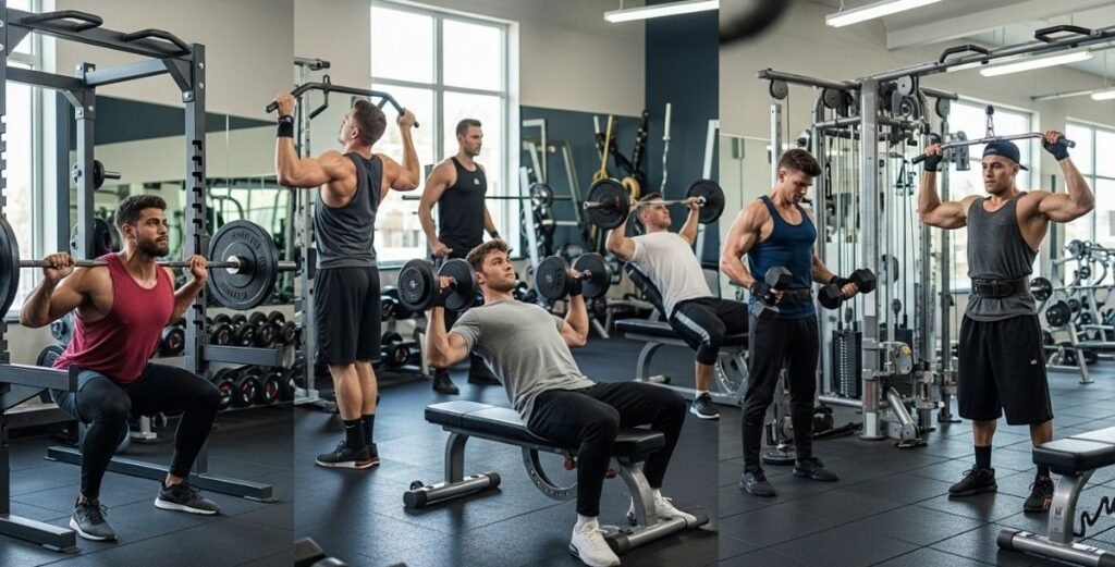 Complete Body Workout program to gain muscle among men.